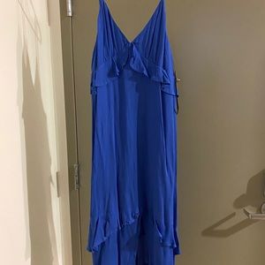 Lulus’s blue ankle dress
